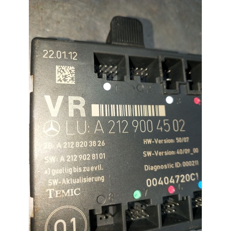 Recambio de modulo electronico para mercedes-benz clase c t-model (s204) c 220 cdi (204.202) referencia OEM IAM A2129004502 A212