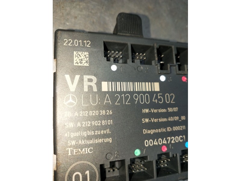 Recambio de modulo electronico para mercedes-benz clase c t-model (s204) c 220 cdi (204.202) referencia OEM IAM A2129004502 A212