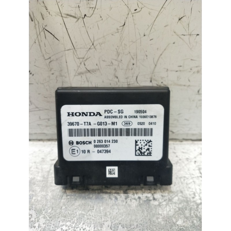 Recambio de modulo electronico para honda hr-v (ru) 1.5 i-vtec (ru1) referencia OEM IAM 0263014230 39670T7AG013M1 1039E13876 10R