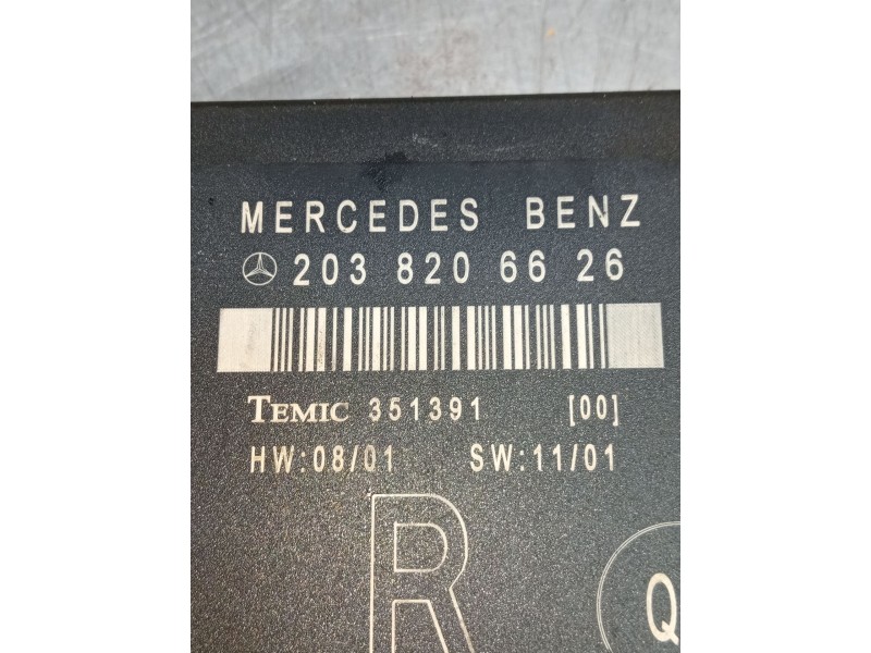 Recambio de modulo electronico para mercedes-benz clase c (w203) c 200 kompressor (203.045) referencia OEM IAM 2038206626  W203/