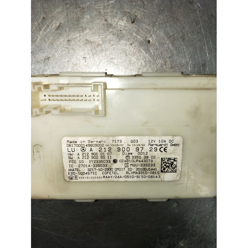 Recambio de modulo electronico para mercedes-benz clase b sports tourer (w246, w242) b 180 cdi / d (246.212) referencia OEM IAM 