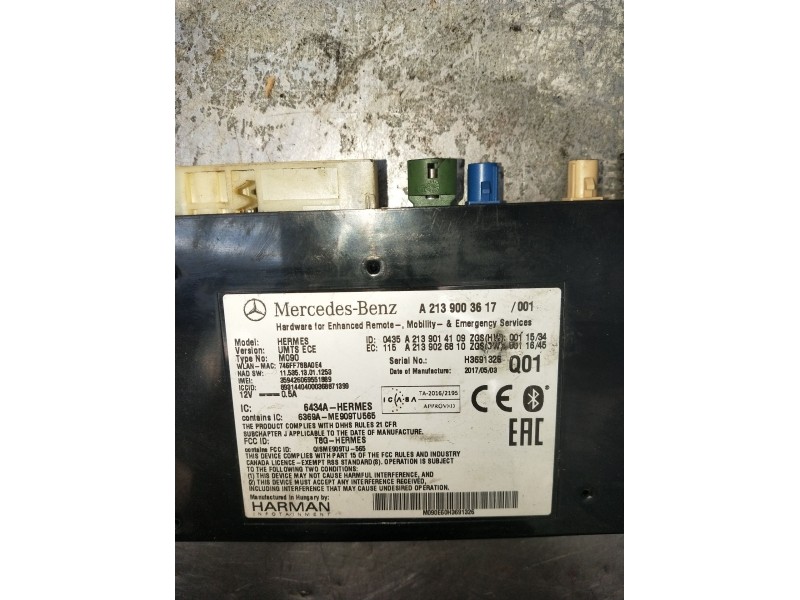 Recambio de modulo electronico para mercedes-benz clase b sports tourer (w246, w242) b 180 cdi / d (246.212) referencia OEM IAM 