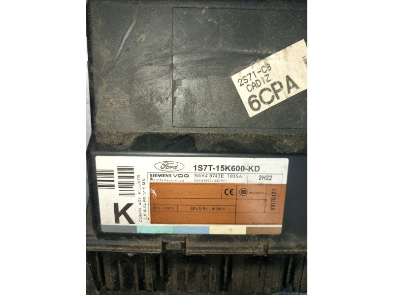 Recambio de modulo electronico para ford mondeo berlina (ge) ambiente referencia OEM IAM 1S7T15K600FD 5WK48743E 2001