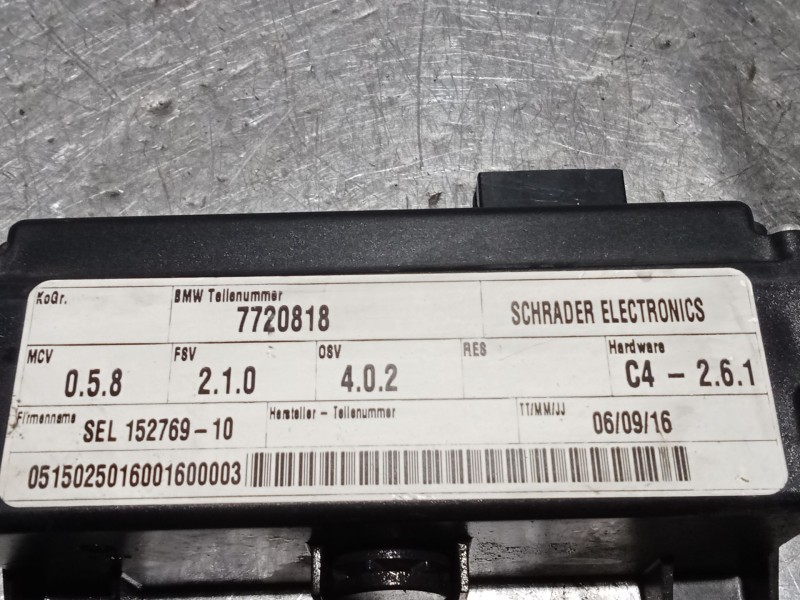 Recambio de modulo electronico para bmw f ( - 800cc) f 700 gs (k70) referencia OEM IAM 7720818 15276910 PRESION DE NEUMATICOS