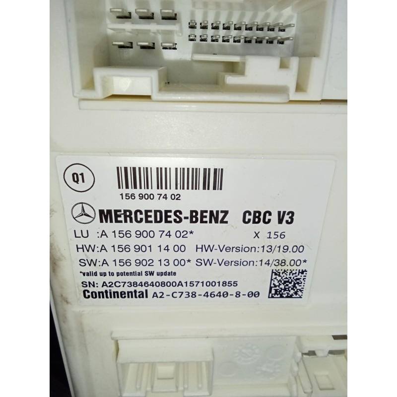 Recambio de modulo electronico para mercedes-benz cla shooting brake (x117) cla 200 cdi / d (117.908) referencia OEM IAM A156900