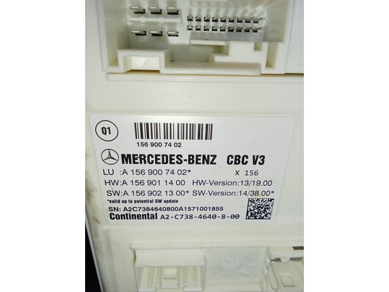 Recambio de modulo electronico para mercedes-benz cla shooting brake (x117) cla 200 cdi / d (117.908) referencia OEM IAM A156900