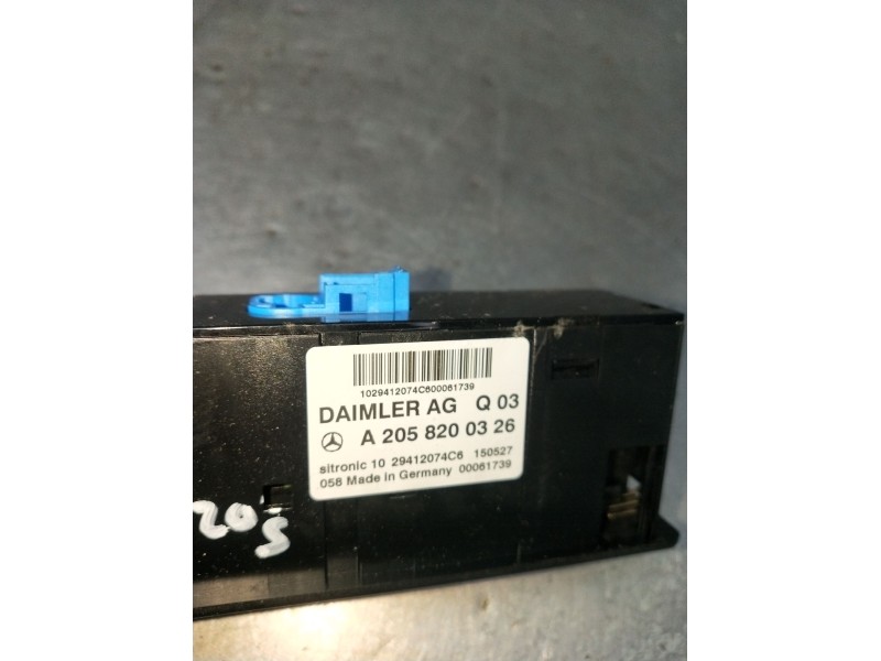 Recambio de modulo electronico para mercedes-benz clase c (w205) c 400 4-matic (205.066) referencia OEM IAM A2058200326 29412074