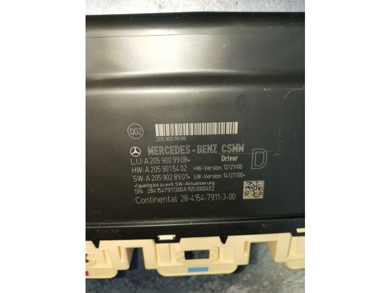 Recambio de modulo electronico para mercedes-benz clase c (w205) c 400 4-matic (205.066) referencia OEM IAM A2059009908 A2059015