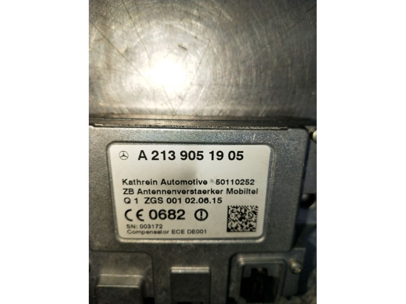 Recambio de modulo electronico para mercedes-benz clase c (w205) c 400 4-matic (205.066) referencia OEM IAM A2139051905 50110252