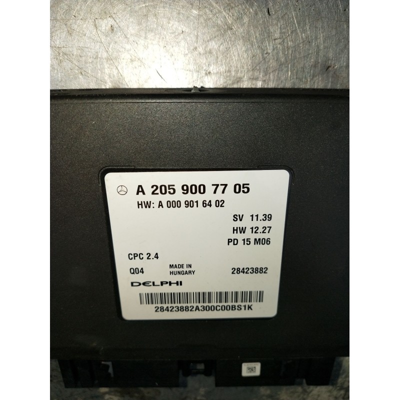 Recambio de modulo electronico para mercedes-benz clase c (w205) c 400 4-matic (205.066) referencia OEM IAM A2059007705 A0009016