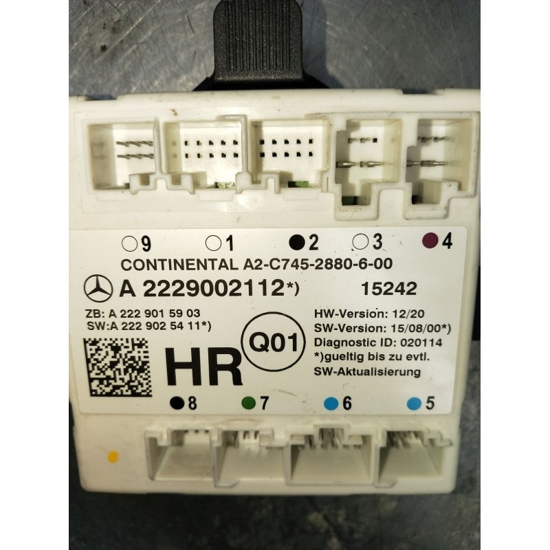 Recambio de modulo electronico para mercedes-benz clase c (w205) c 400 4-matic (205.066) referencia OEM IAM A2229002112 A2229015