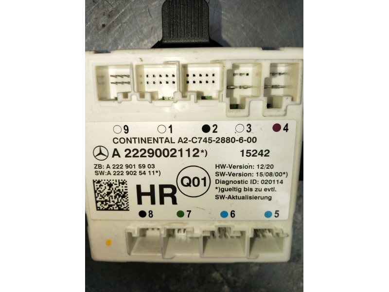 Recambio de modulo electronico para mercedes-benz clase c (w205) c 400 4-matic (205.066) referencia OEM IAM A2229002112 A2229015