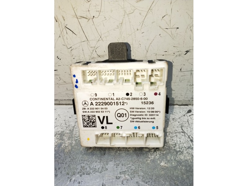 Recambio de modulo electronico para mercedes-benz clase c (w205) c 400 4-matic (205.066) referencia OEM IAM A2229001512 A2229015