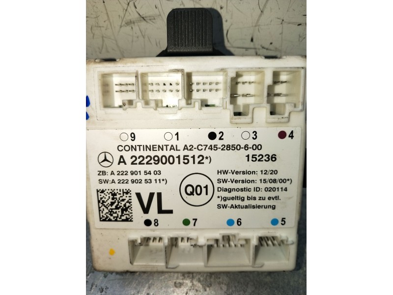 Recambio de modulo electronico para mercedes-benz clase c (w205) c 400 4-matic (205.066) referencia OEM IAM A2229001512 A2229015