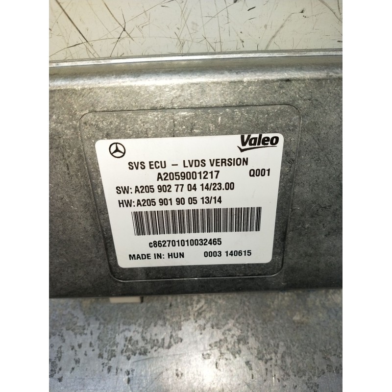 Recambio de modulo electronico para mercedes-benz clase c (w205) c 400 4-matic (205.066) referencia OEM IAM A2059001217 A2059027