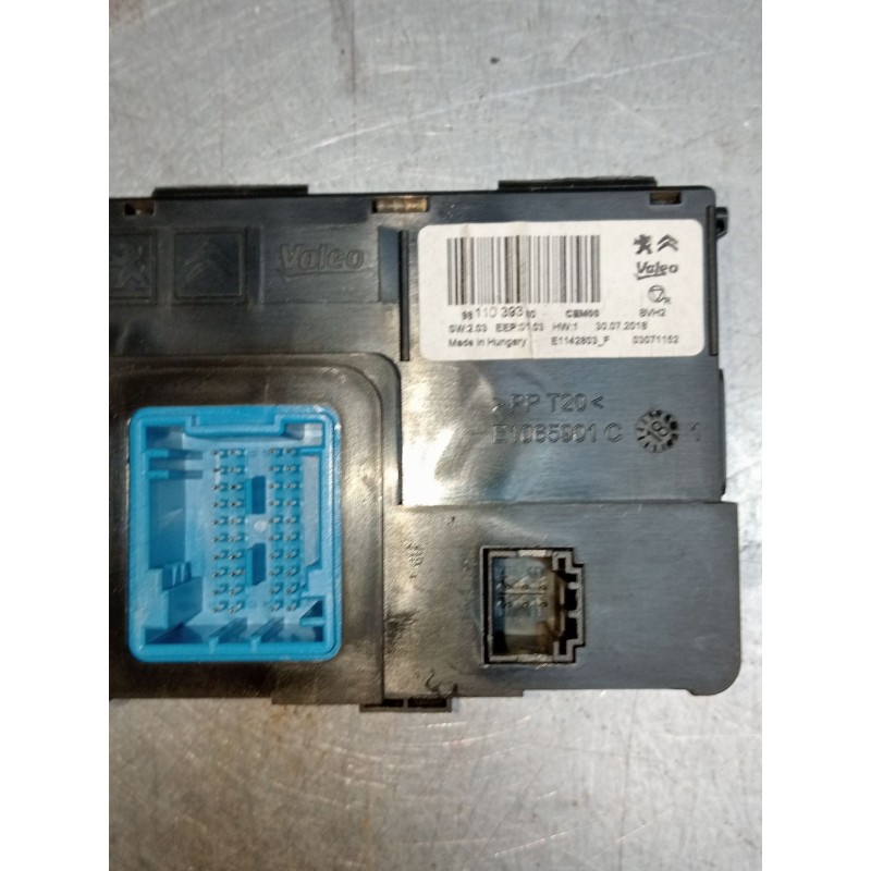 Recambio de modulo electronico para peugeot partner furgoneta/monovolumen (k9) 1.6 bluehdi 75 referencia OEM IAM 9811039380 0307