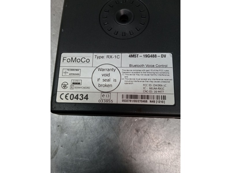 Recambio de modulo electronico para ford focus ii (da_, hcp, dp) 1.8 tdci referencia OEM IAM 4M5T19G488DV B3A009225 001047E88F84