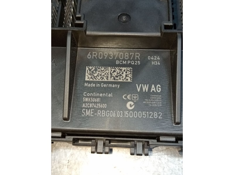 Recambio de modulo electronico para seat toledo iv (kg3) 1.6 tdi referencia OEM IAM 6R0937087R 5WK50681 A2C87425600 12