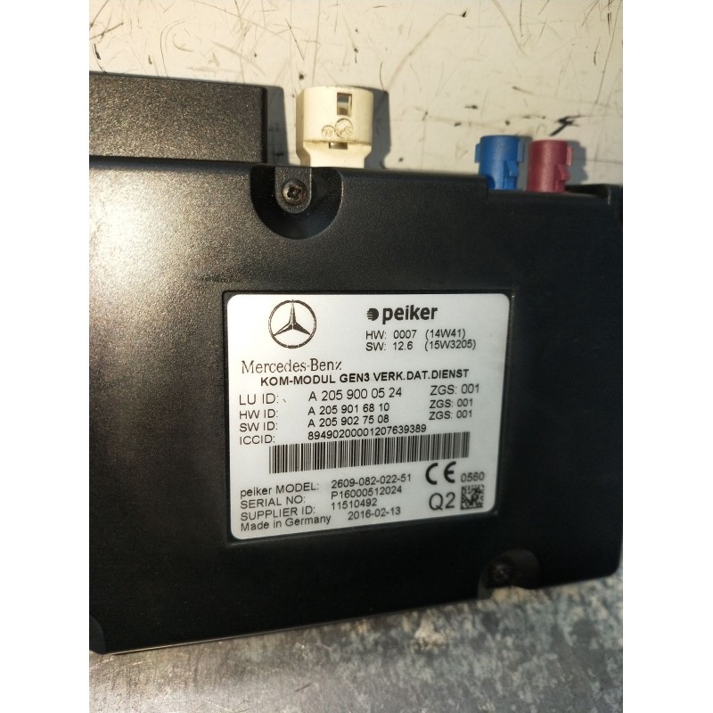 Recambio de modulo electronico para mercedes-benz clase cla (w117) shooting brake referencia OEM IAM A2059000524 A2059016810 A20