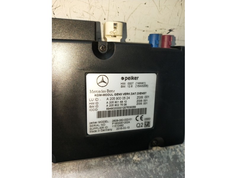 Recambio de modulo electronico para mercedes-benz clase cla (w117) shooting brake referencia OEM IAM A2059000524 A2059016810 A20