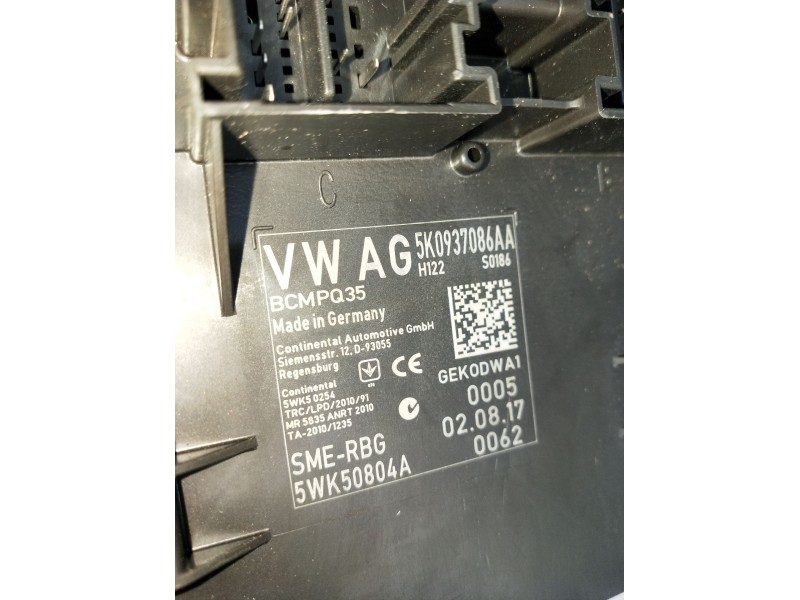 Recambio de modulo electronico para volkswagen caddy iv furgoneta/monovolumen (saa, sah) 2.0 tdi referencia OEM IAM 5K0937086AA 