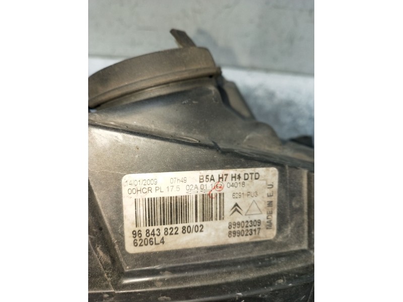 Recambio de faro derecho para citroën c4 i (lc_) 1.4 16v referencia OEM IAM 9684382280 89902309 89902317 