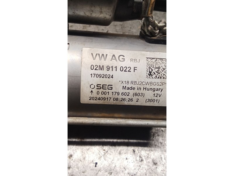 Recambio de motor arranque para audi a1 sportback (gba) 25 tfsi referencia OEM IAM 02M911022F 0001179602 