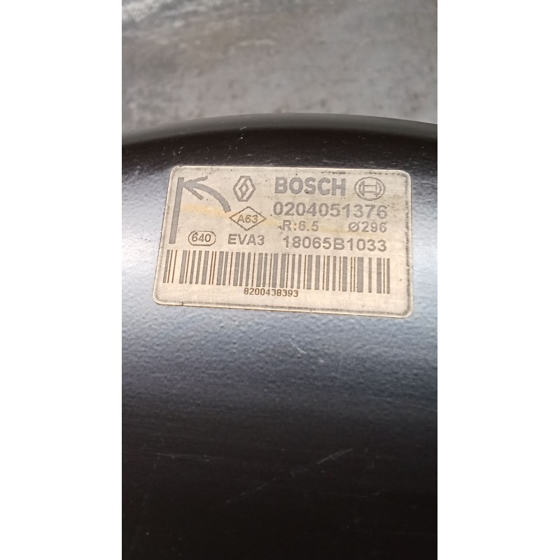 Recambio de servofreno para renault megane ii (bm0/1_, cm0/1_) 1.9 dci referencia OEM IAM 0204051376 8200438393 06