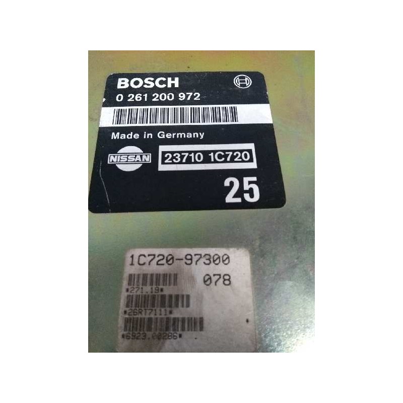 Recambio de centralita motor uce para nissan serena (c23m) 2.0 cat referencia OEM IAM 0261200972 237101C720 25