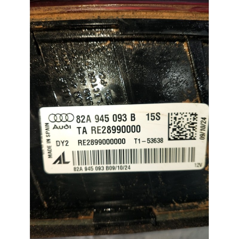 Recambio de piloto trasero izquierdo interior para audi a1 sportback (gba) 25 tfsi referencia OEM IAM 82A945093B TARE28990000 LE