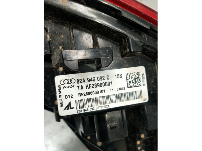 Recambio de piloto trasero derecho para audi a1 sportback (gba) 25 tfsi referencia OEM IAM 82A945092 TARE28980001 LED