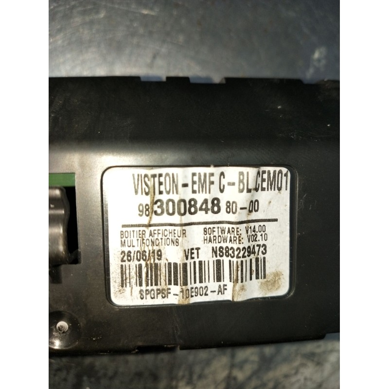 Recambio de pantalla multifuncion para opel vivaro c furgoneta (k0) 2.0 referencia OEM IAM 9830084880 N883229473 2019