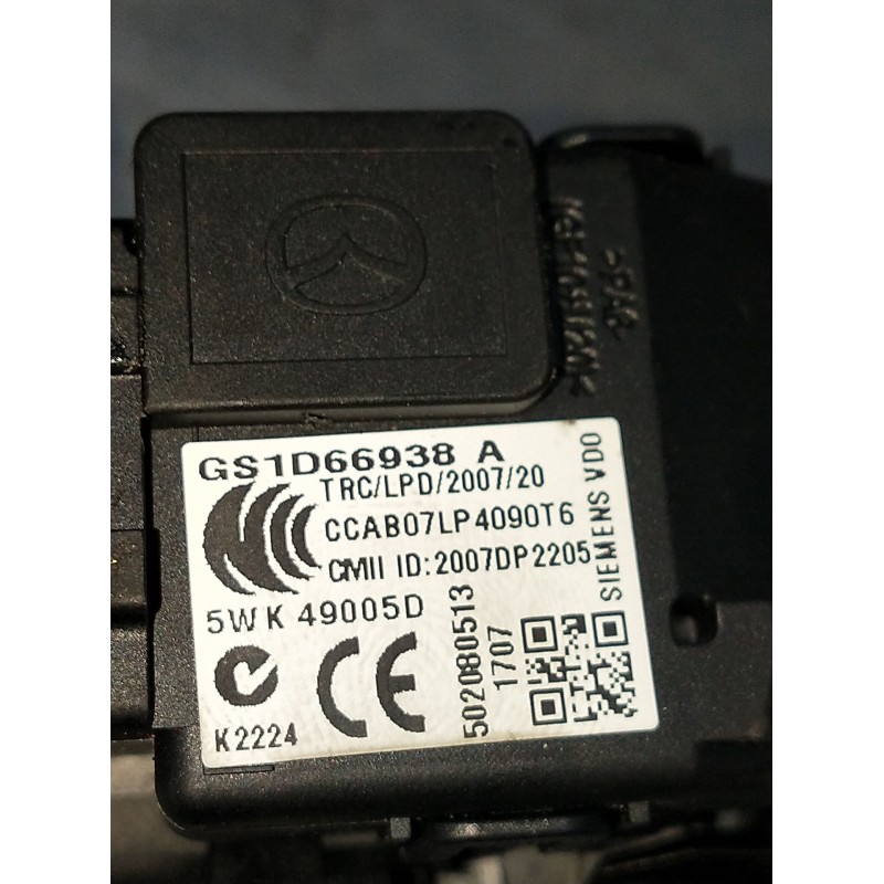 Recambio de conmutador de arranque para mazda 6 hatchback (gh) 1.8 mzr referencia OEM IAM GS1D66938A 5WK49005D 2007DP2205 2007