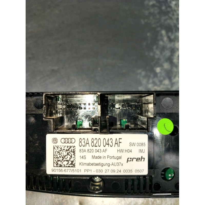 Recambio de mando calefaccion / aire acondicionado para audi a1 sportback (gba) 25 tfsi referencia OEM IAM 83A820043AF 901566775