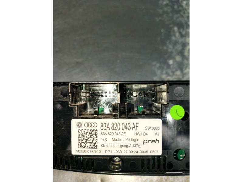 Recambio de mando calefaccion / aire acondicionado para audi a1 sportback (gba) 25 tfsi referencia OEM IAM 83A820043AF 901566775