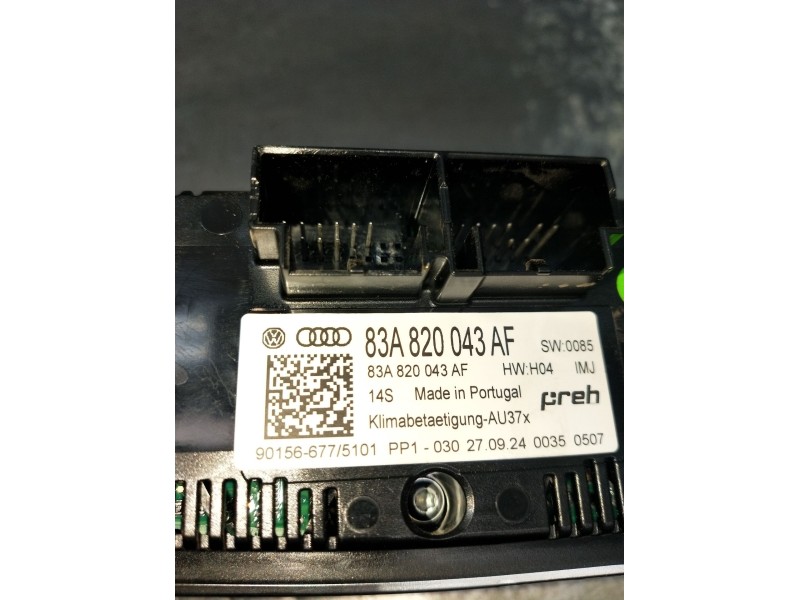 Recambio de mando calefaccion / aire acondicionado para audi a1 sportback (gba) 25 tfsi referencia OEM IAM 83A820043AF 901566775