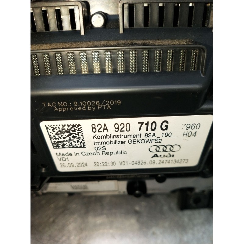 Recambio de cuadro instrumentos para audi a1 sportback (gba) 25 tfsi referencia OEM IAM 82A920710G GEK0WFS2 DIGITAL