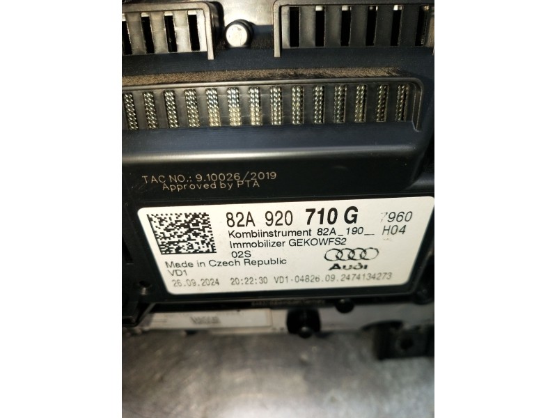 Recambio de cuadro instrumentos para audi a1 sportback (gba) 25 tfsi referencia OEM IAM 82A920710G GEK0WFS2 DIGITAL