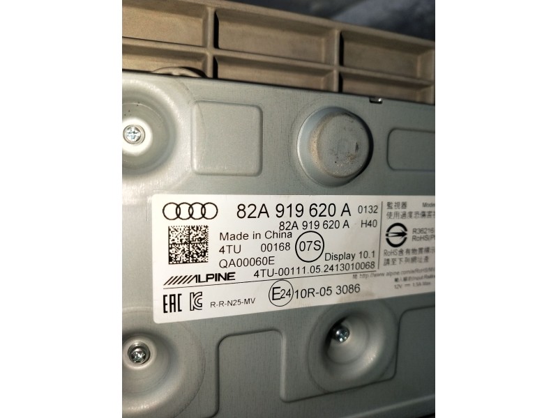 Recambio de pantalla multifuncion para audi a1 sportback (gba) 25 tfsi referencia OEM IAM 82A919620A 10R053086 4TU00111052413010