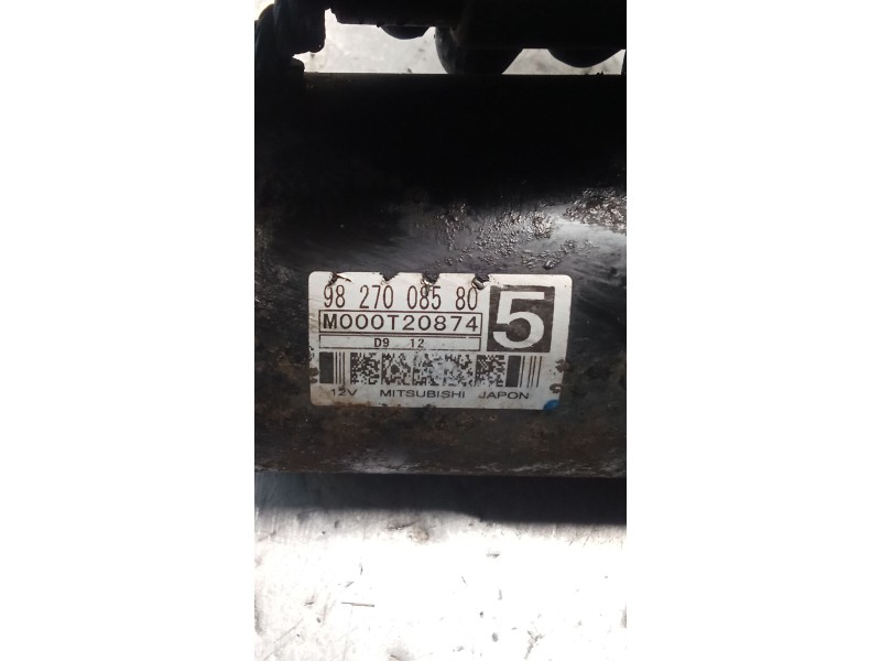 Recambio de motor arranque para opel vivaro c furgoneta (k0) 2.0 referencia OEM IAM 9827008580 M000T20874 