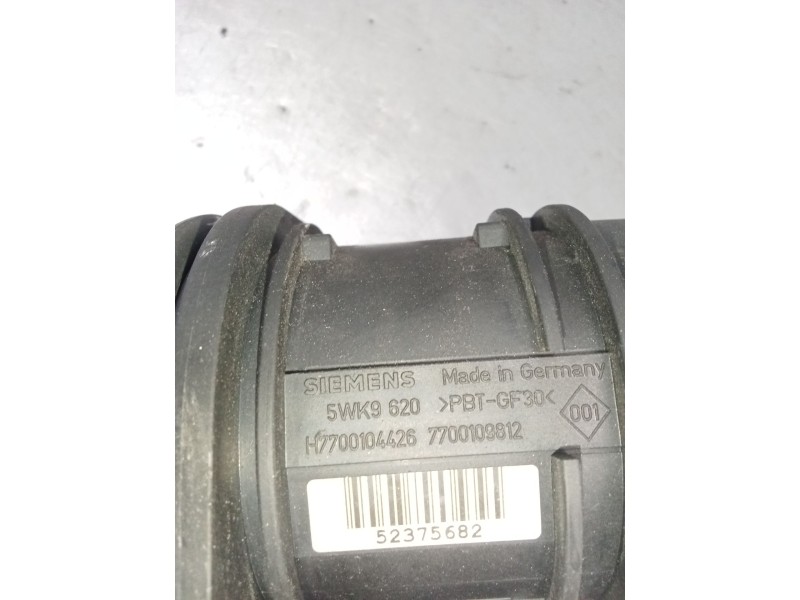 Recambio de caudalimetro para renault megane ii (bm0/1_, cm0/1_) 1.9 dci referencia OEM IAM 5WK9620 H7700104426 7700109812 2006