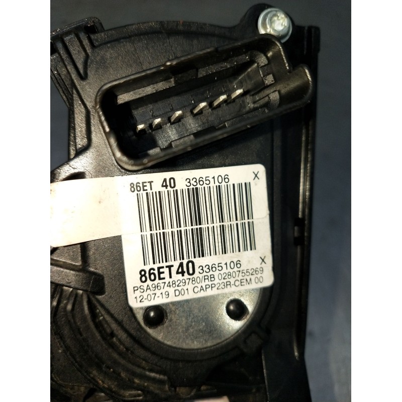 Recambio de potenciometro pedal para opel vivaro c furgoneta (k0) 2.0 referencia OEM IAM 86ET403365106 9674829780 0280755269 201