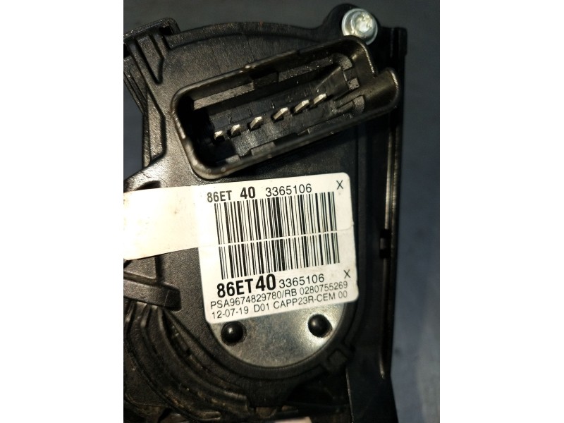 Recambio de potenciometro pedal para opel vivaro c furgoneta (k0) 2.0 referencia OEM IAM 86ET403365106 9674829780 0280755269 201