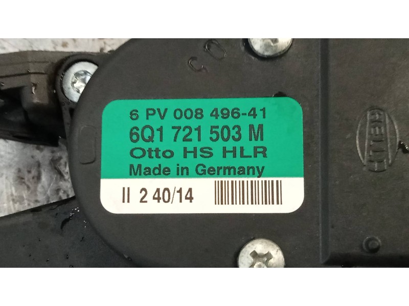 Recambio de potenciometro pedal para skoda fabia (5j2 ) urban referencia OEM IAM 6PV00849641 6Q1721503M 