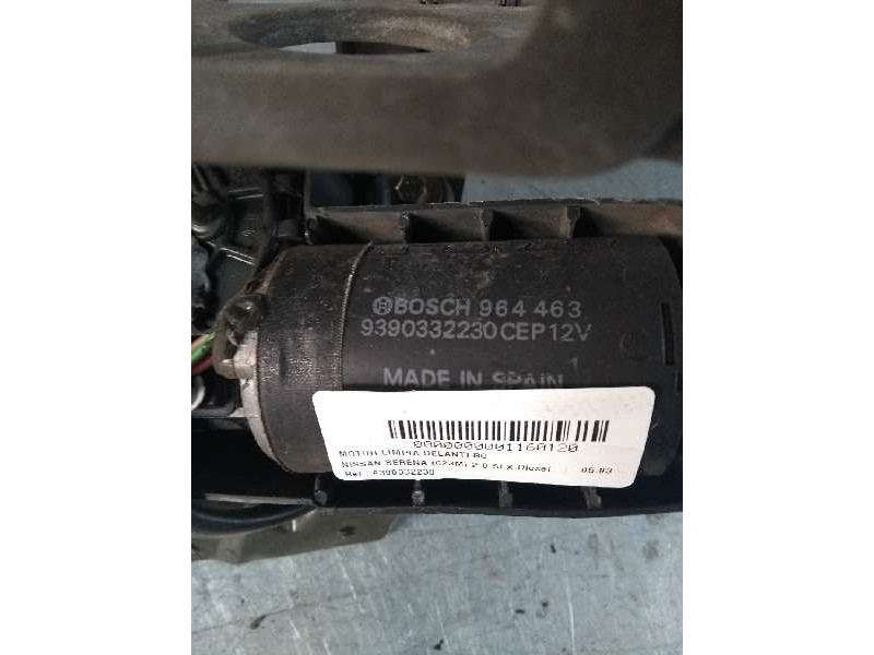Recambio de motor limpia delantero para nissan serena (c23m) 2.0 slx diesel referencia OEM IAM 9390332230  