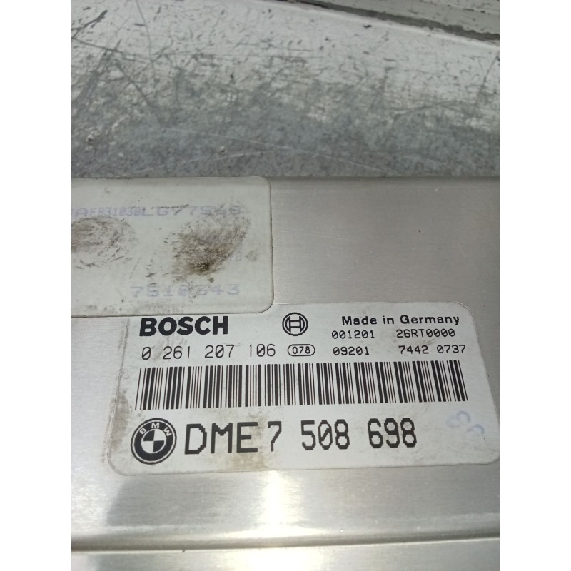 Recambio de centralita motor uce para bmw x5 (e53) 4.4i automático referencia OEM IAM 0261207106 7508698 26RT0000 2008