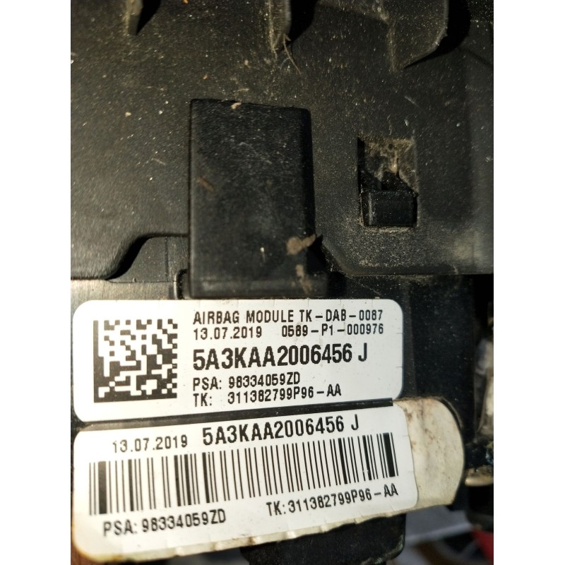 Recambio de airbag delantero izquierdo para opel vivaro c furgoneta (k0) 2.0 referencia OEM IAM 5A3KAA2006456J 98334059ZD 2019