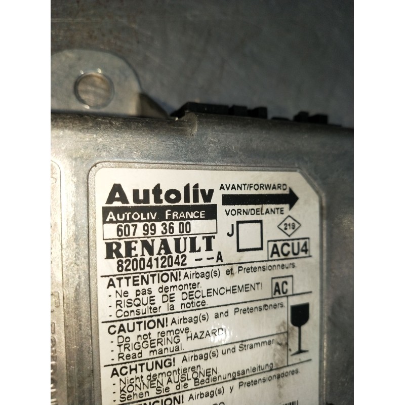Recambio de kit airbag para renault scénic ii (jm0/1_) 1.5 dci (jm1e, jm16) referencia OEM IAM 8200412042 607993600 2006