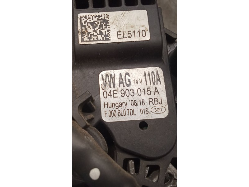 Recambio de alternador para seat leon st (5f8) 1.2 tsi referencia OEM IAM 04E903015A 110A 12