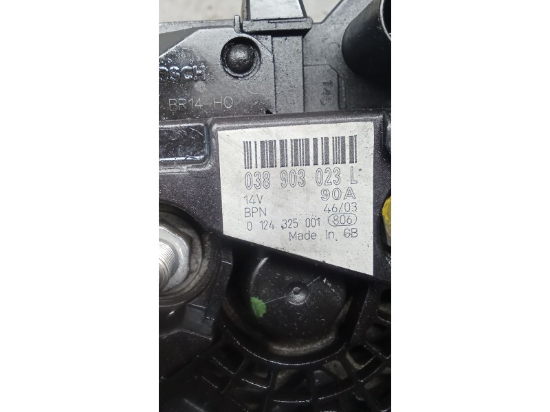 Recambio de alternador para seat toledo (1m2) referencia OEM IAM 038903023L 0124325001 90A 99